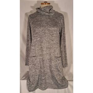 Cotton Emporium Womens Grey Cowl Neck Sweater Dress Size Small NWOT‎